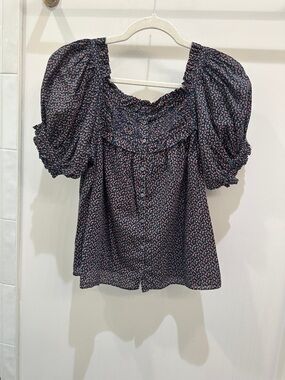 Doen Farley Navy Bisou Top